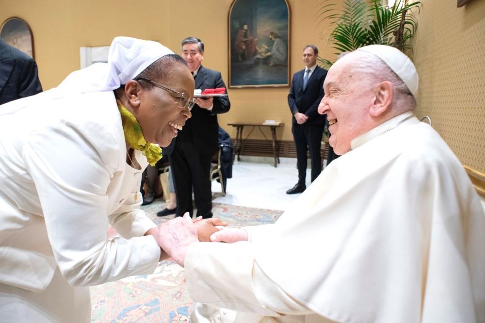 Sr. Jane Wakahiu with Pope Francis Sr. Jane Wakahiu with Pope Francis