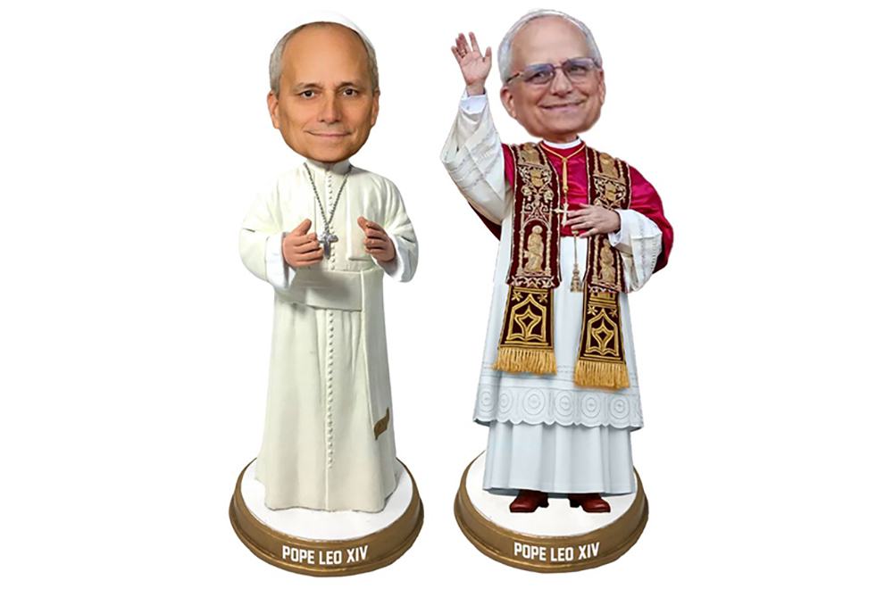 The National Bobblehead Hall of Fame and Museum in Milwaukee has just unveiled the first ever bobbleheads of Pope Leo XIV. (Courtesy of The National Bobblehead Hall of Fame and Museum)