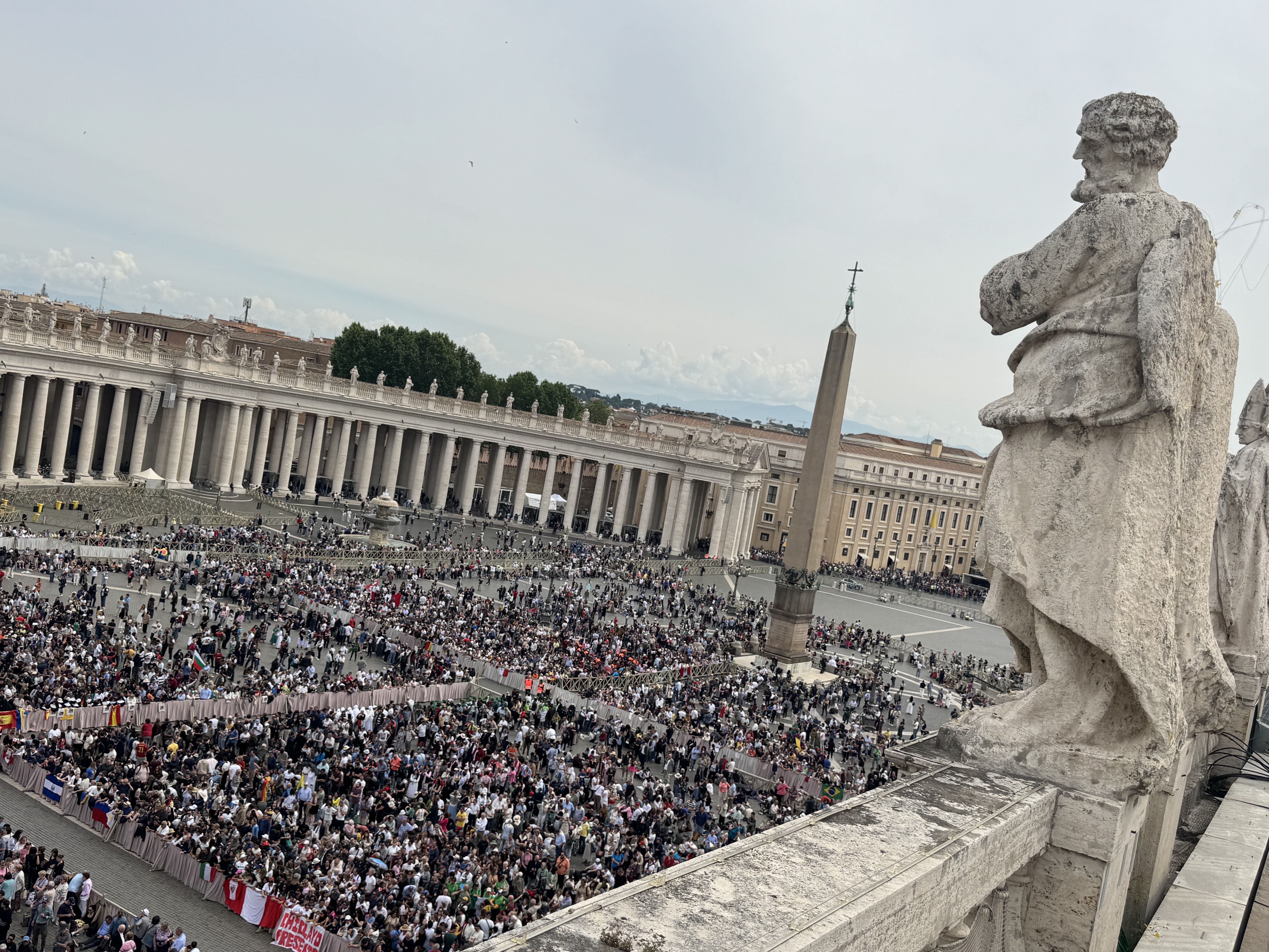 An estimated 100,000 people were at St. Peter's Square for Pope Leo XIV's "Regina Caeli" blessing May 11. An estimated 100,000 people were at St. Peter's Square for Pope Leo XIV's "Regina Caeli" blessing May 11.