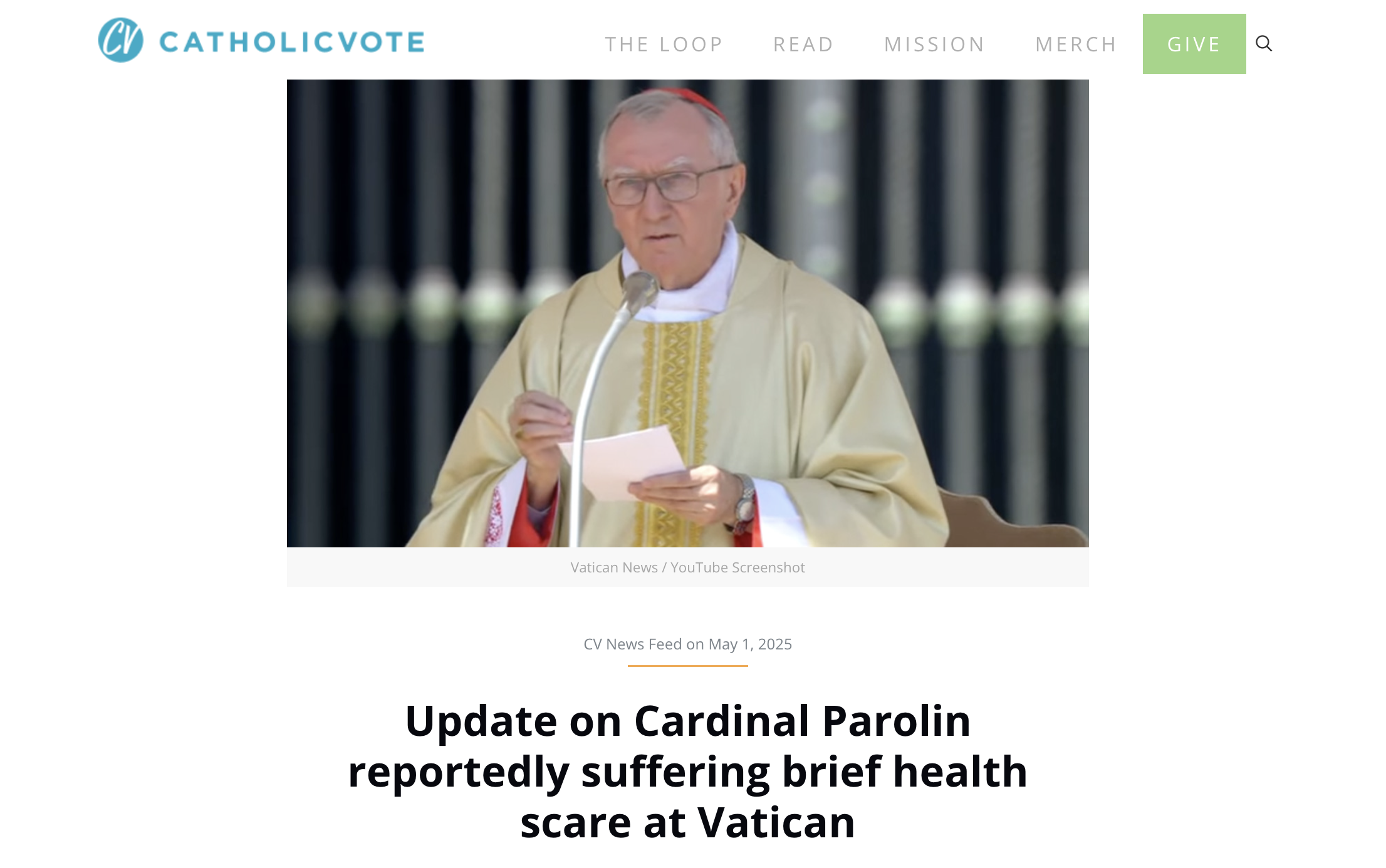 catholicvote screen shot catholicvote screen shot