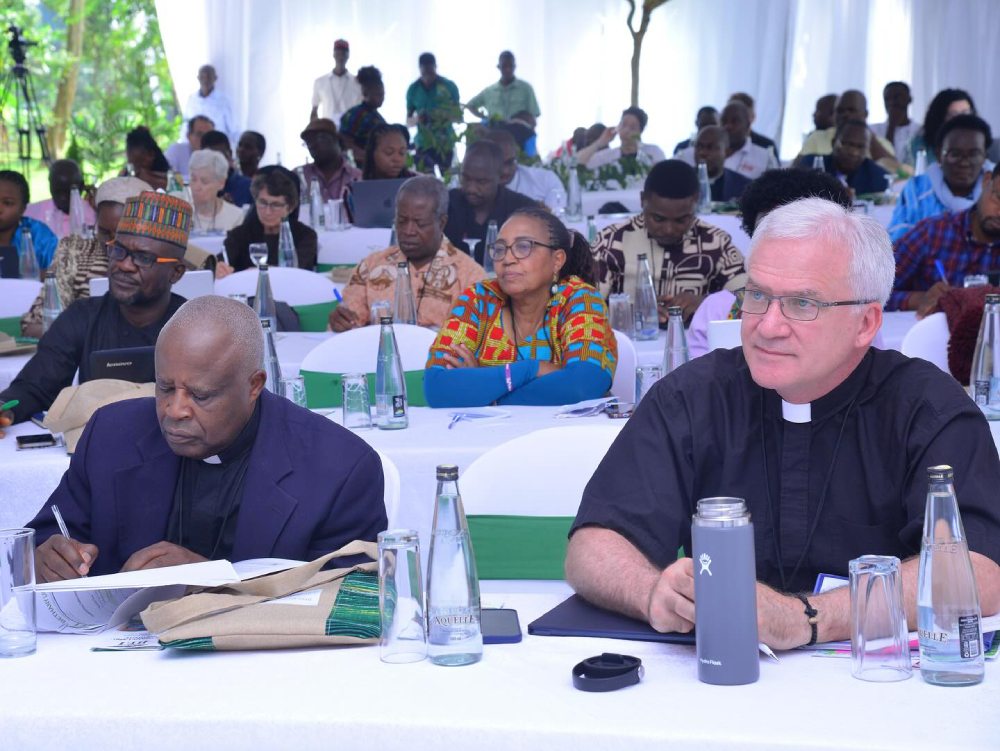 People attend the Laudato Si’ Africa Conference 2025 near Kampala, Uganda. People attend the Laudato Si’ Africa Conference 2025 near Kampala, Uganda.