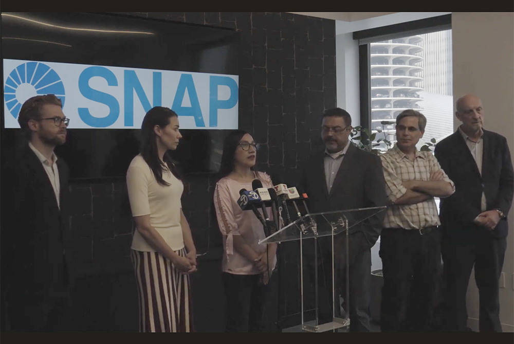 Ana María Quispe Díaz speaks at press conference. Ana María Quispe Díaz speaks at press conference.