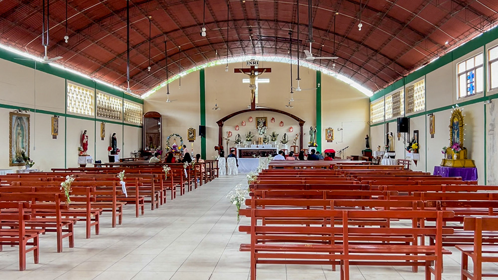 San Joseph the Worker Parish a Chulucanas, Perù, era una delle chiese in cui un giovane agostiniano Fr. Robert Prevost ha servito come missionario al suo arrivo in Perù nel 1985. (Foto NCR/Justin McLellan)