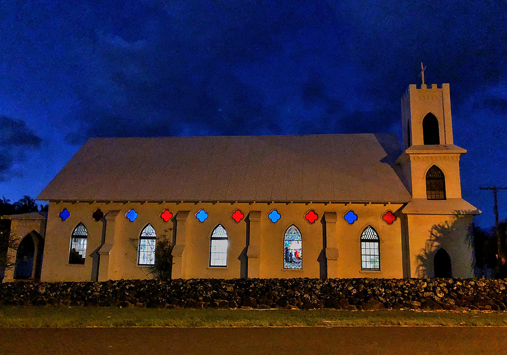 St. Francis Catholic Church in Kalaupapa still holds daily Mass for its small congregation. (National Park Service/Dewitt Jones) St. Francis Catholic Church in Kalaupapa still holds daily Mass for its small congregation. (National Park Service/Dewitt Jones)