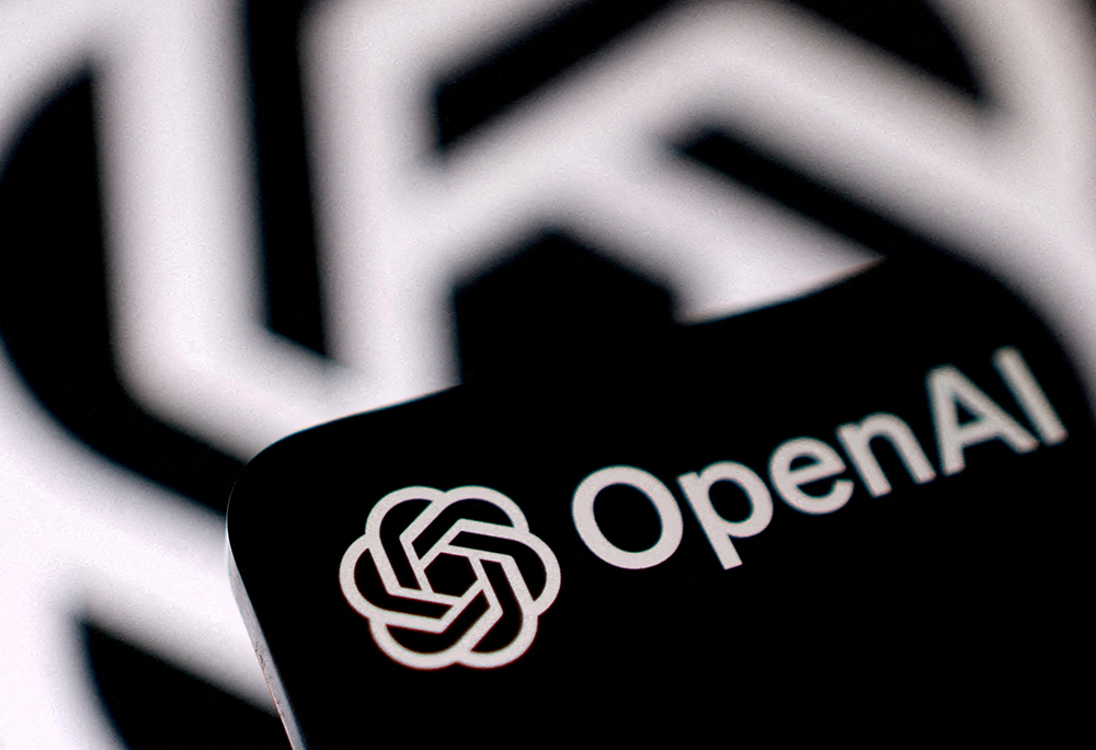 The OpenAI logo is seen in this June 11, 2026, illustration. (OSV News illustration/Reuters/Dado Ruvic)