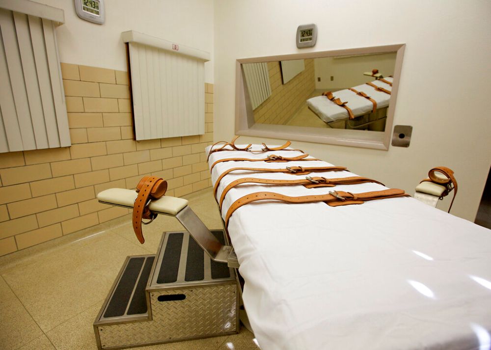 This Oct. 9, 2012, file photo shows the lethal injection chamber of the South Dakota State Penitentiary in Sioux Falls. A bill to repeal the death penalty in the state failed to advance out of a House committee in February 2026. (AP/Amber Hunt)
