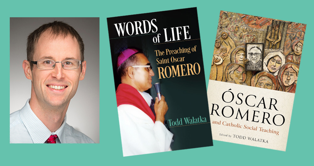 Theologian Todd Walatka and his recent books about St. Óscar Romero