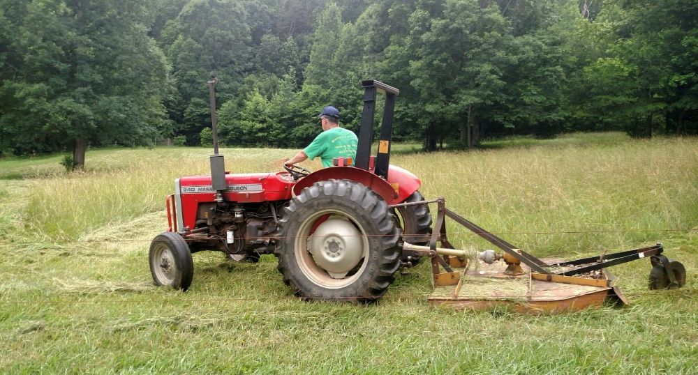 Chris Hardin works on his farm in Belmont, North Carolina. (Courtesy of Chris Hardin)