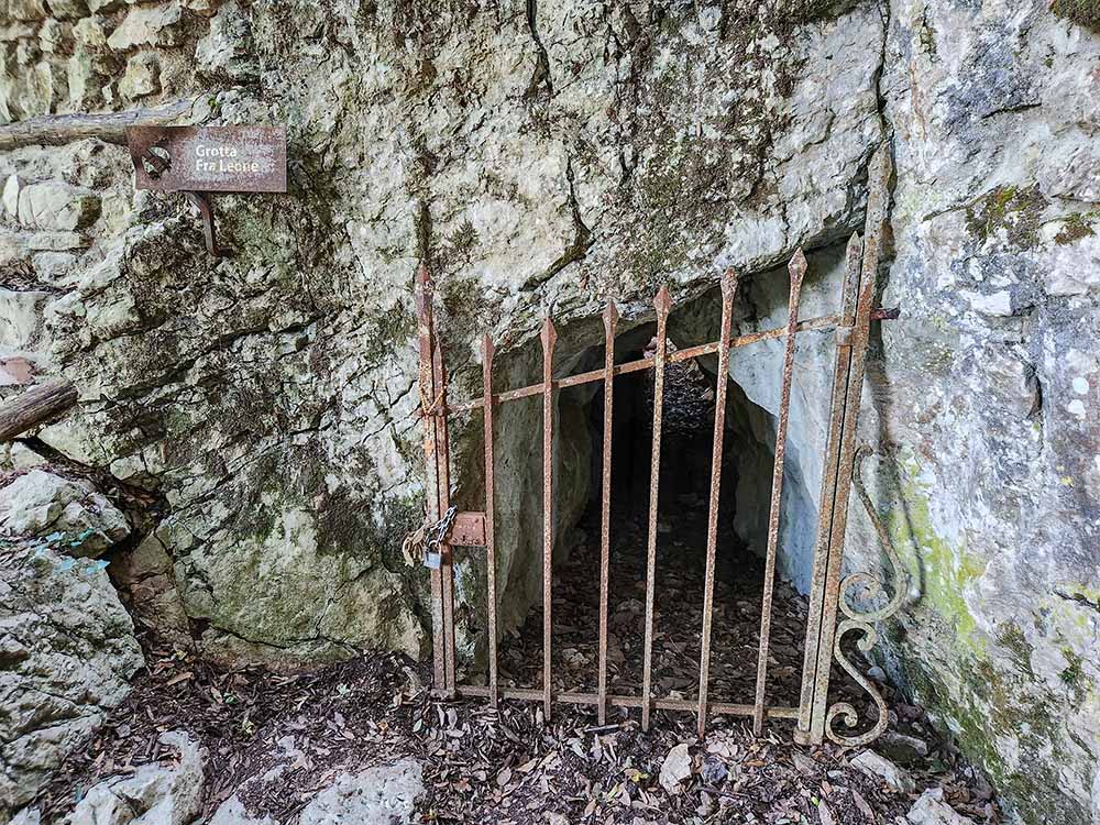 The cave where Brother Leo slept (NCR photo/Brian Roewe)
