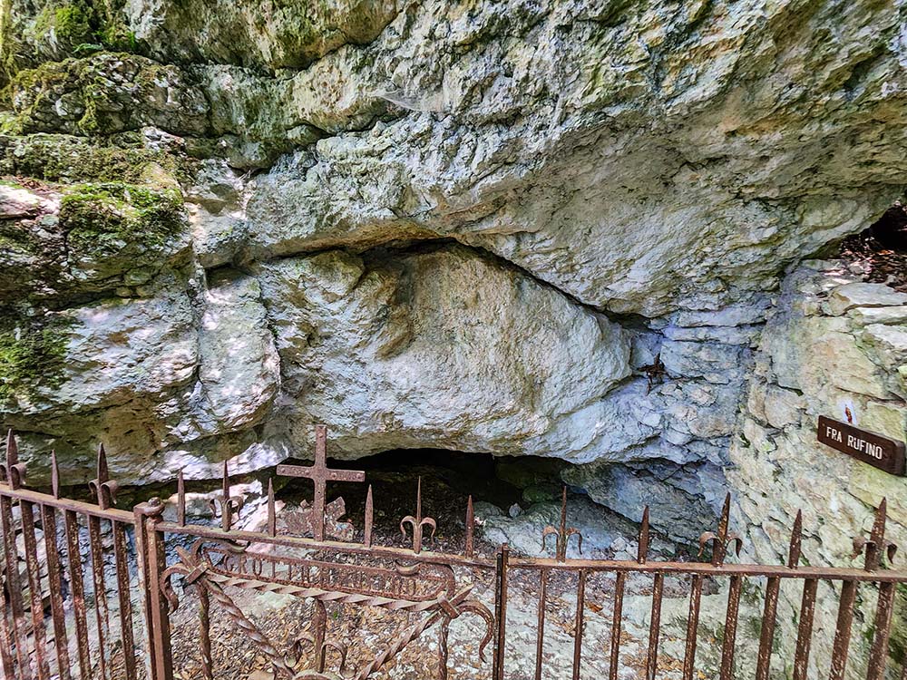 The cave where Brother Rufino slept (NCR photo/Brian Roewe)