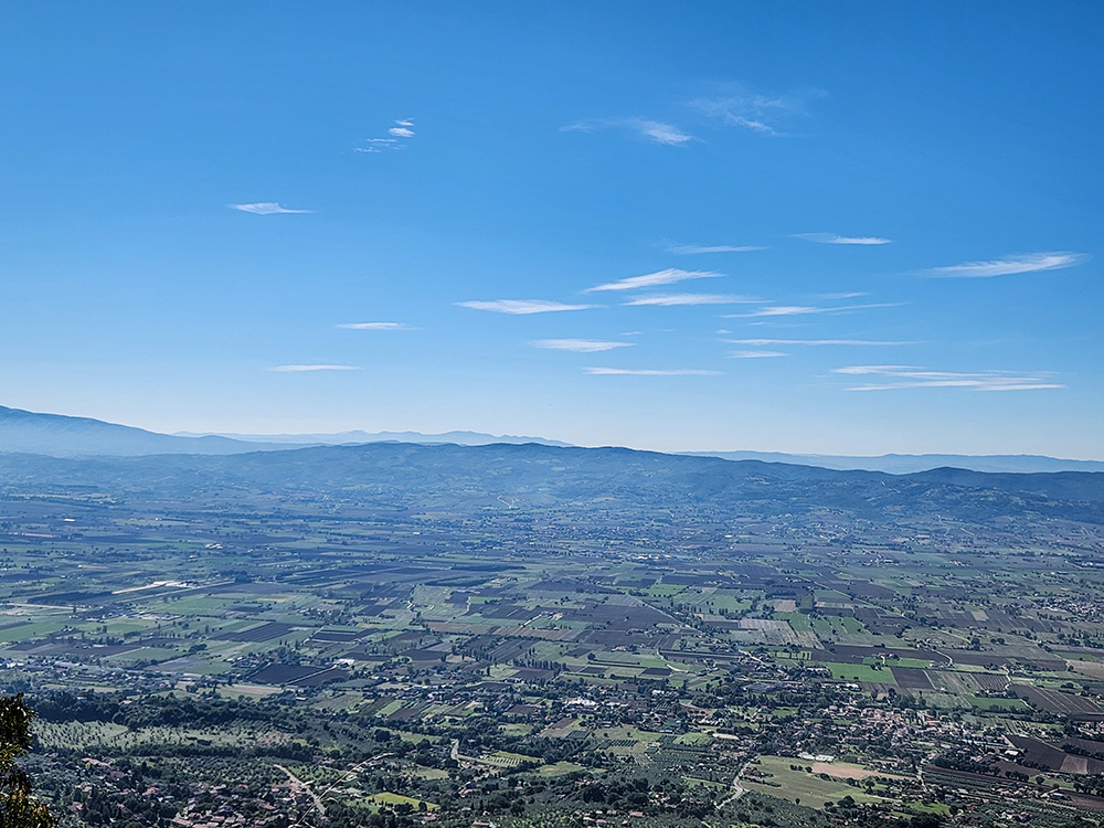 View of the town of Assisi, Italy, from Mount Subasio, where St. Francis often headed to fast and pray in the wilderness (NCR photo/Brian Roewe)