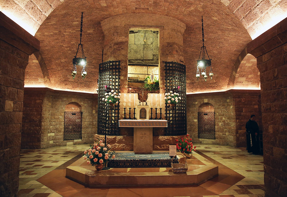 The tomb of St. Francis of Assisi in Assisi, Italy, is seen as it is accessible to pilgrims year-round. (OSV News/Courtesy of Basilica of St. Francis of Assisi)