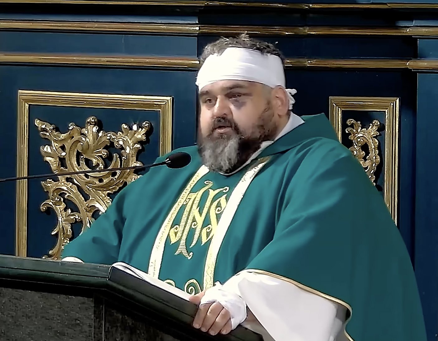 Polish priest stabbed