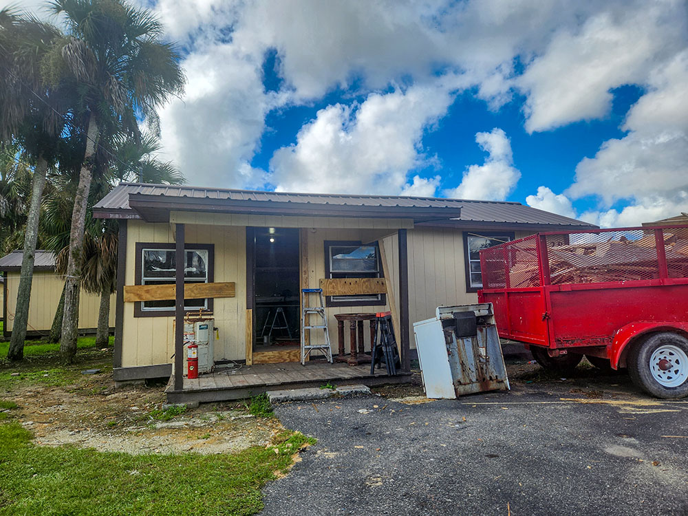 A vacated residence in Immokalee, Florida, an increasingly common sight in a community facing economic challenges (GSR photo/Chris Herlinger)