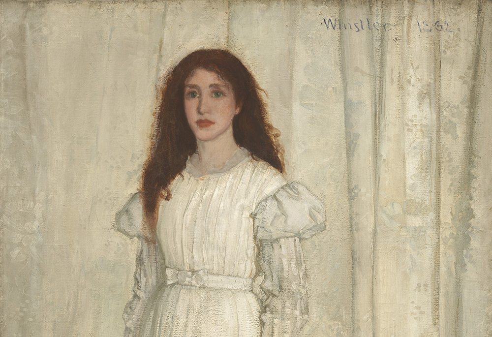 "Symphony in White, No. 1: The White Girl," 1861–1863, 1872, by James McNeill Whistler; see story below for full image (Courtesy of National Gallery of Art) "Symphony in White, No. 1: The White Girl," 1861–1863, 1872, by James McNeill Whistler; see story below for full image (Courtesy of National Gallery of Art)