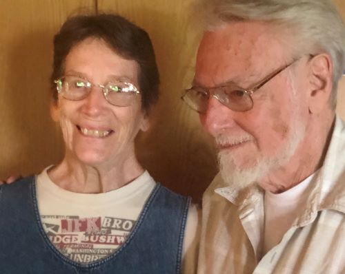 Tom and Monica Cornell at the Catholic Worker Farm in Marlboro, New York, in June 2019 (Courtesy of Robert Ellsberg)
