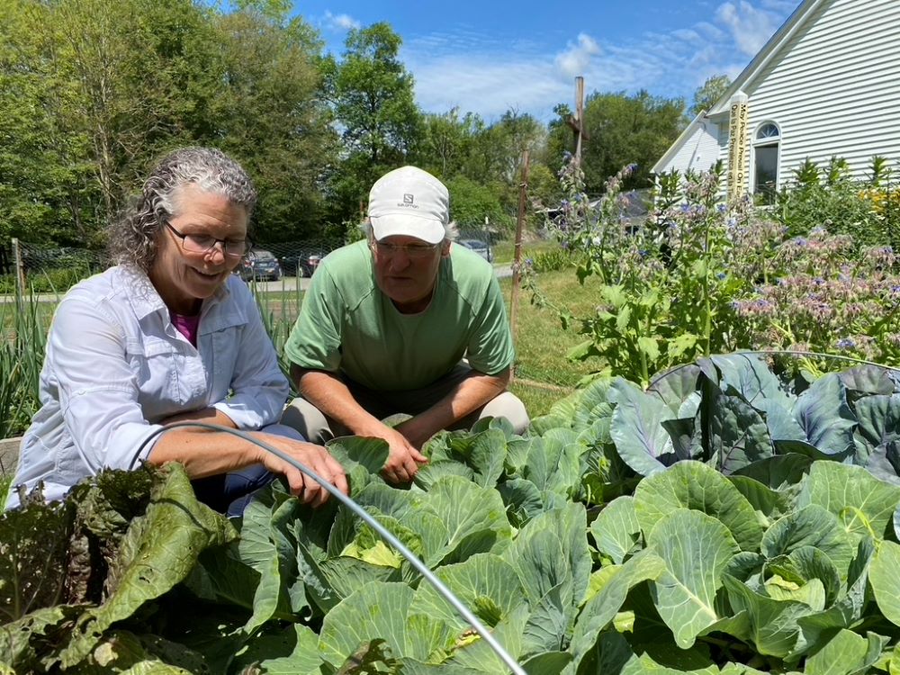 Cindy and Chris Thompson traveled from Atlanta to Vermont this summer to spend time living close to nature at the Mercy Ecospirituality Center in Benson, Vermont. (Marybeth Redmond)