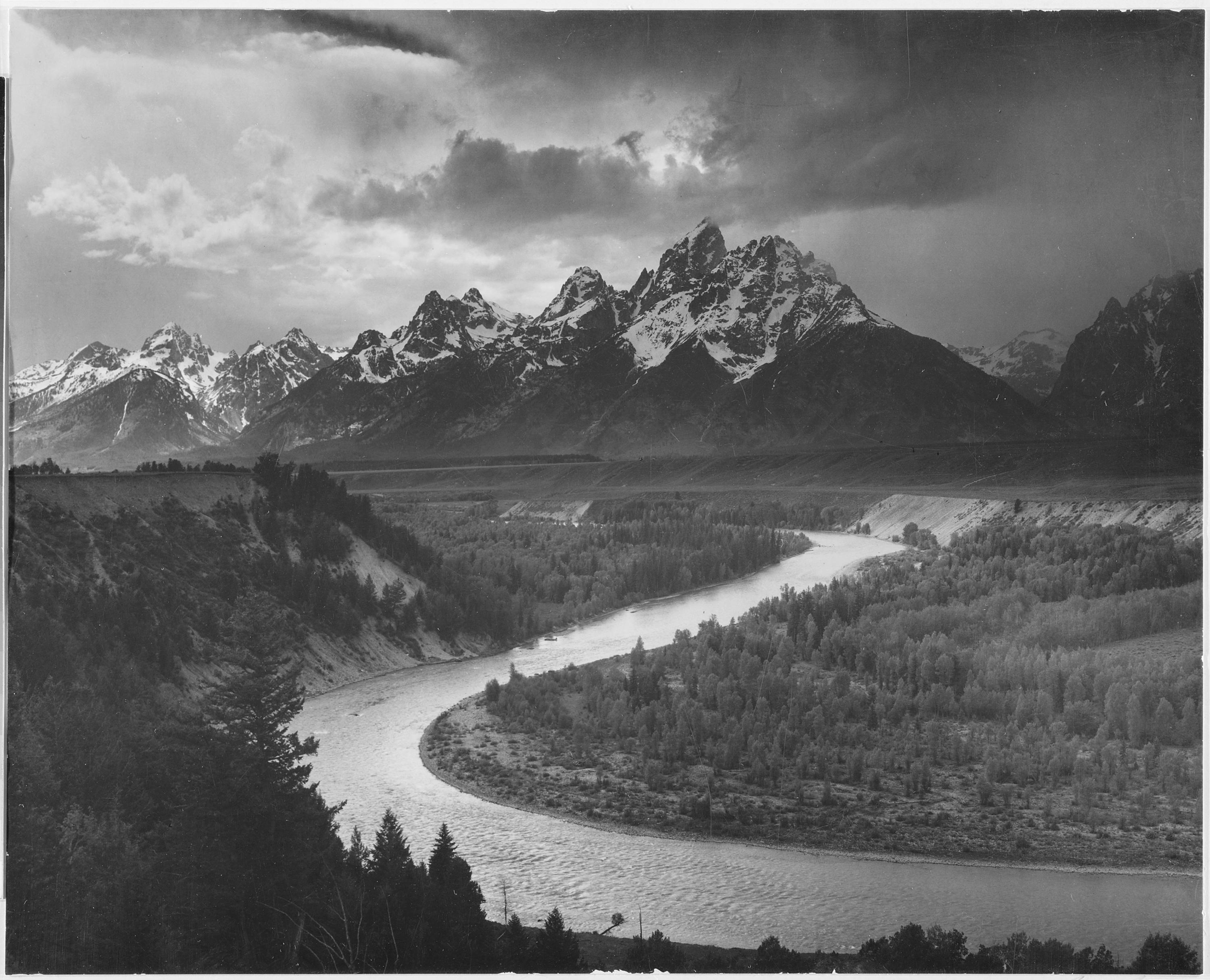 river with mountain range in the background river with mountain range in the back ground