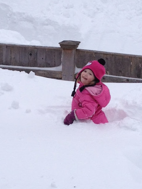 a girl in the snow a girl in the snow