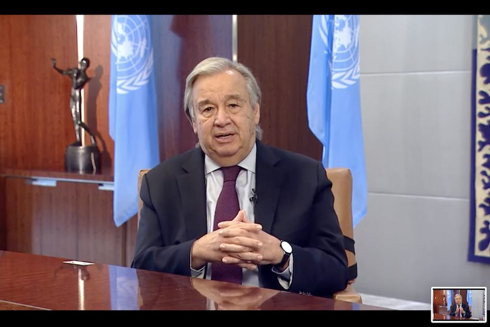 United Nations Secretary General António Guterres (NCR screenshot/Covering Climate United Nations Secretary General António Guterres (NCR screenshot/Covering Climate