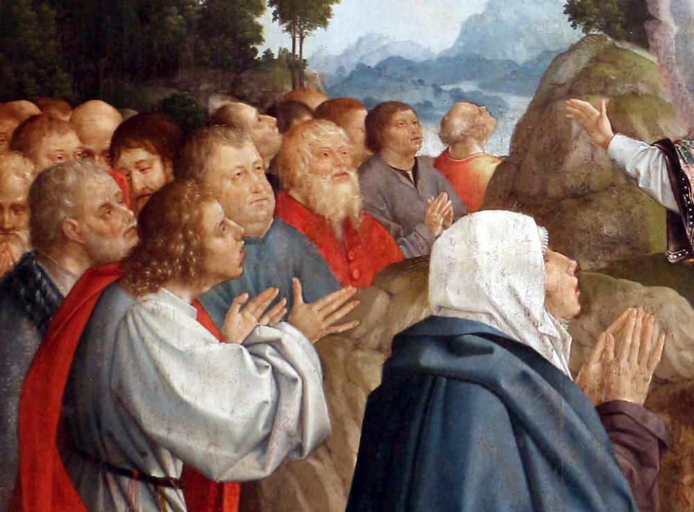 "Ascension of Christ" (circa 1520-30, detail) by Portuguese artist Frei Carlos (Wikimedia Commons/Sailko)