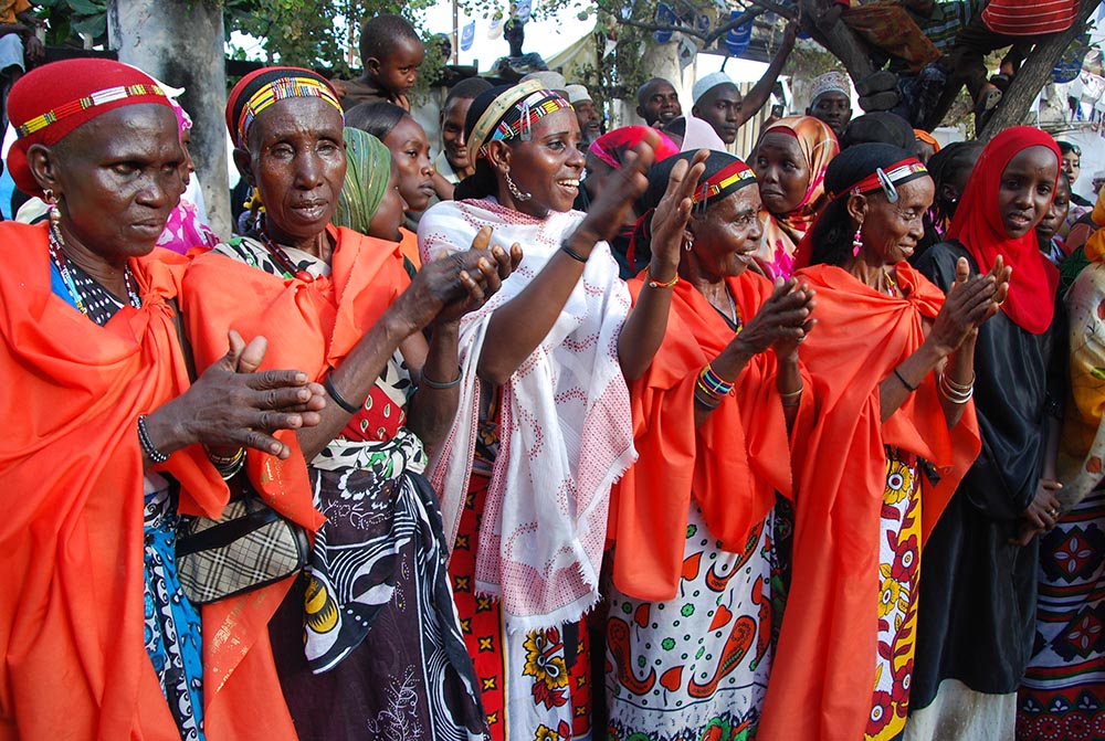Aweer dancers perform at a cultural festival on Lamu Island in Kenya. Aweer dancers perform at a cultural festival on Lamu Island in Kenya. (Flickr/USAID/Kenya SECURE Project/Samia Omar Bwana)