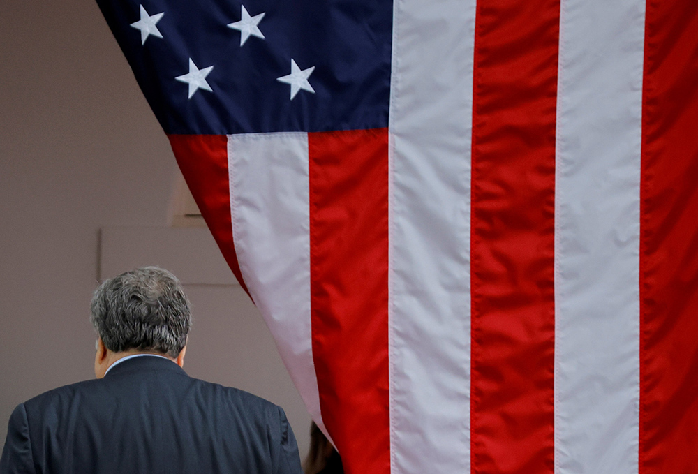 Attorney General William Barr is seen at the White House Sept. 26. Earlier that week, Barr, a Catholic, oversaw the federal executions of William Emmett LeCroy and Christopher Andre Vialva. (CNS/Reuters/Carlos Barria) Attorney General William Barr is seen at the White House Sept. 26. Earlier that week, Barr, a Catholic, oversaw the federal executions of William Emmett LeCroy and Christopher Andre Vialva. (CNS/Reuters/Carlos Barria)
