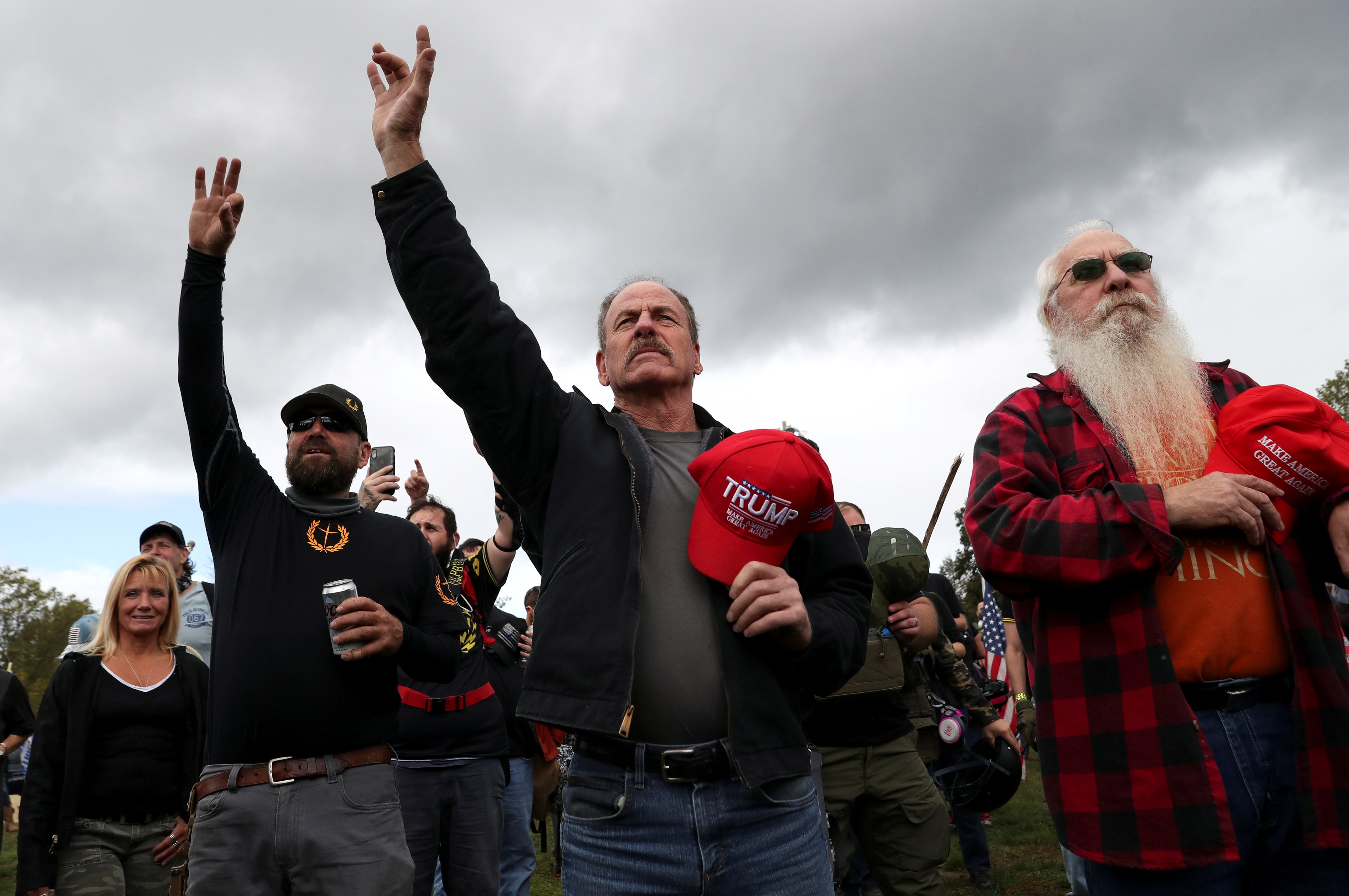 People with "Make America Great Again" hats at a rally in Portland, Oregon, Sept. 26 (CNS/Reuters/Leah Millis) People with "Make America Great Again" hats at a rally in Portland, Oregon, Sept. 26 (CNS/Reuters/Leah Millis)