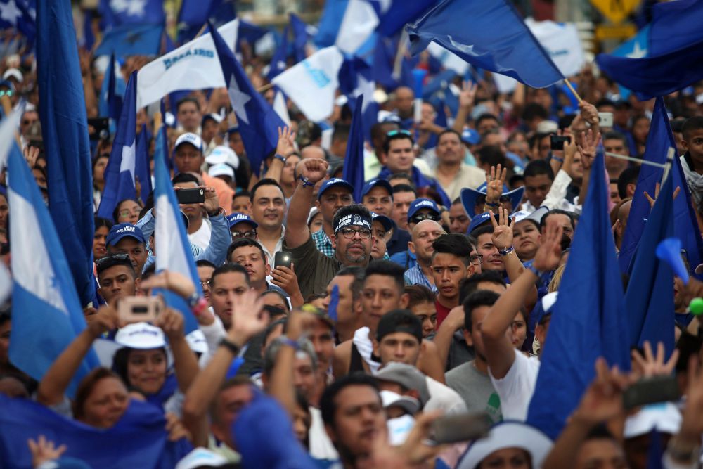Honduras election supporters Honduras election supporters