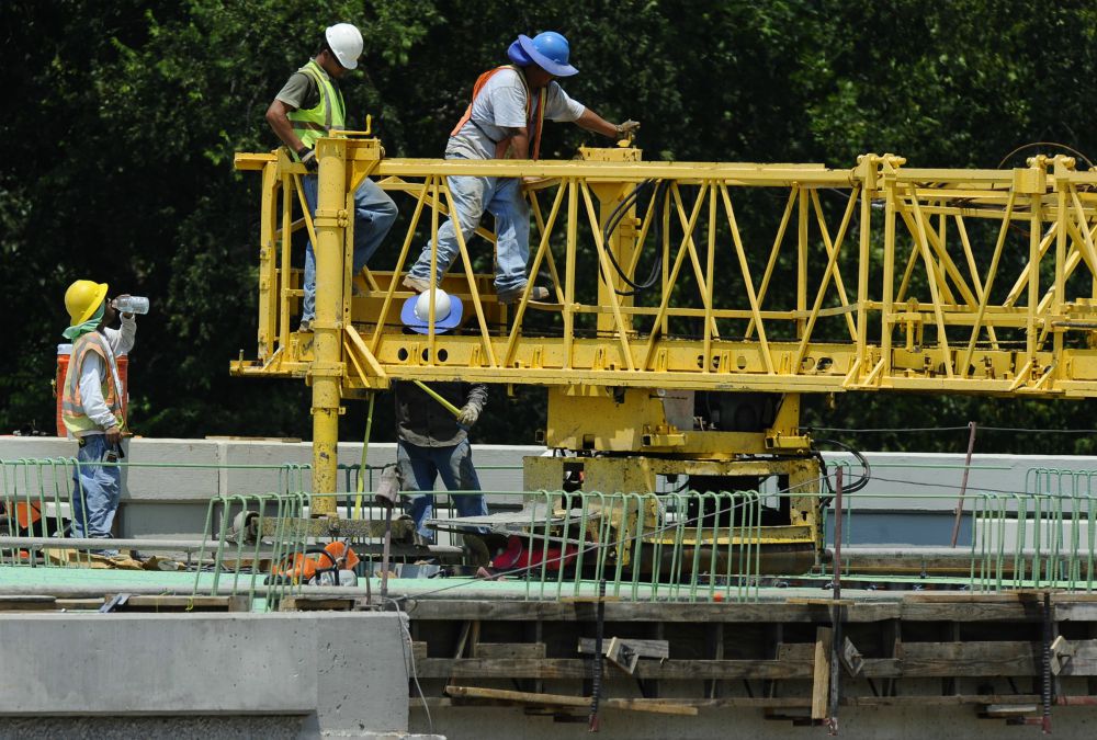 Construction workers in Texas