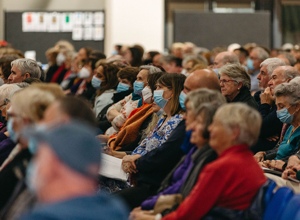 The crowd at a forum hosted by the Australian church reform group Catalyst for Renewal in Sydney on May 31 (Courtesy of Catalyst for Renewal/Darcie Collington)