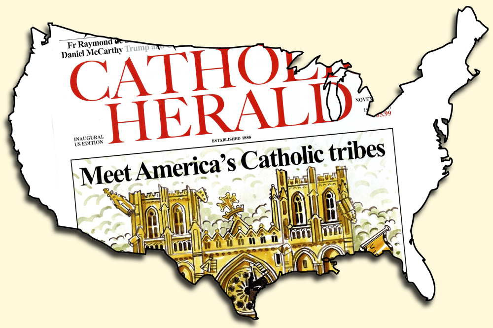 (NCR graphic/Toni-Ann Ortiz; CNS photo/Courtesy of Catholic Herald)