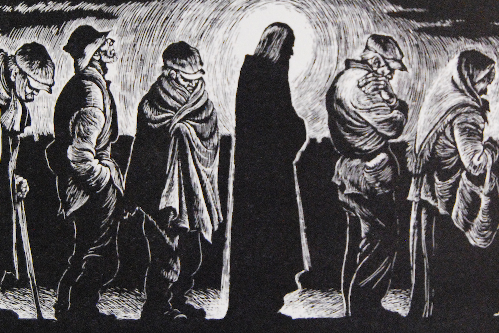 Detail of "Christ of the Breadlines" by Fritz Eichenberg, 1952, shared to the Catholic Worker (Flickr/Jim Forest) Detail of "Christ of the Breadlines" by Fritz Eichenberg, 1952, shared to the Catholic Worker (Flickr/Jim Forest)