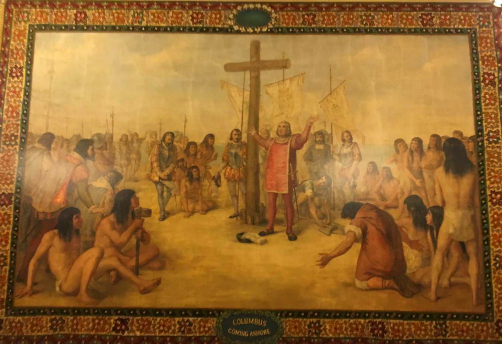 Columbus mural at Notre Dame 2 Columbus mural at Notre Dame 2