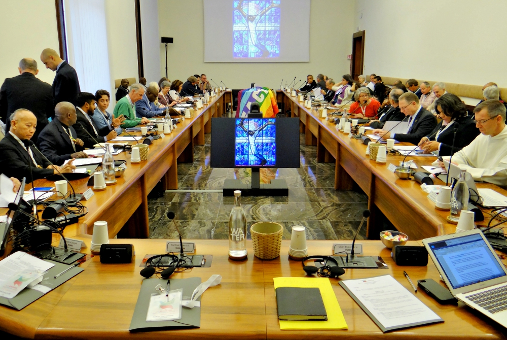 Participants gather in Vatican City April 4 for a meeting on the power of nonviolence to bring about social change. (Pax Christi International/Johnny Zokovitch)