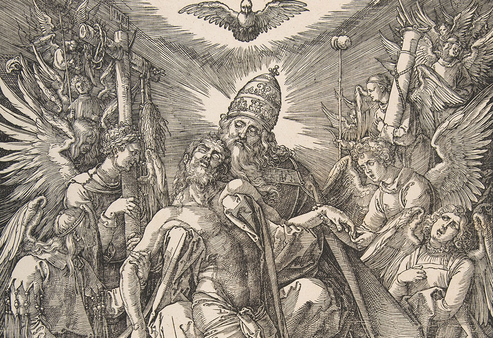 "The Holy Trinity" by Albrecht Dürer, 1511 (Metropolitan Museum of Art) "The Holy Trinity" by Albrecht Dürer, 1511 (Metropolitan Museum of Art)