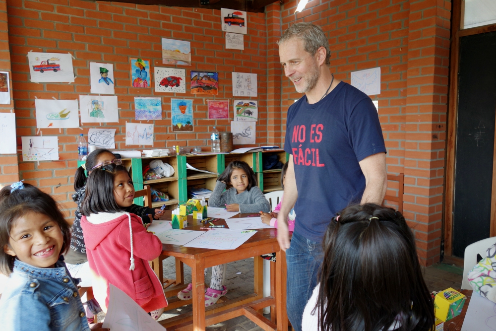 Robert Aitchison oversees a workshop at the children's home in Huajchilla. (Courtesy of Robert Aitchison)