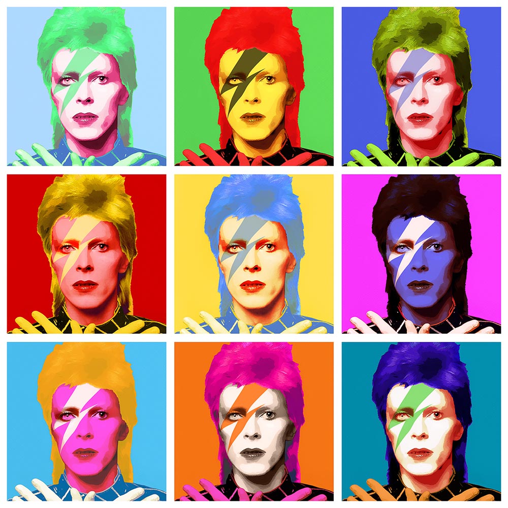 David Bowie pop art by Gil Zetbase (Wikimedia Commons/Gil Zetbase)