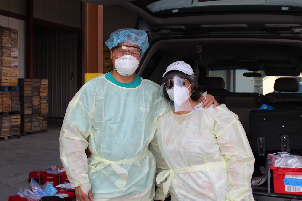 Dr. Richard Paat, left, with his wife, Myra, a nurse, on site at Eshleman Farm in Clyde, Ohio (Kate Oatis) Dr. Richard Paat, left, with his wife, Myra, a nurse, on site at Eshleman Farm in Clyde, Ohio (Kate Oatis)