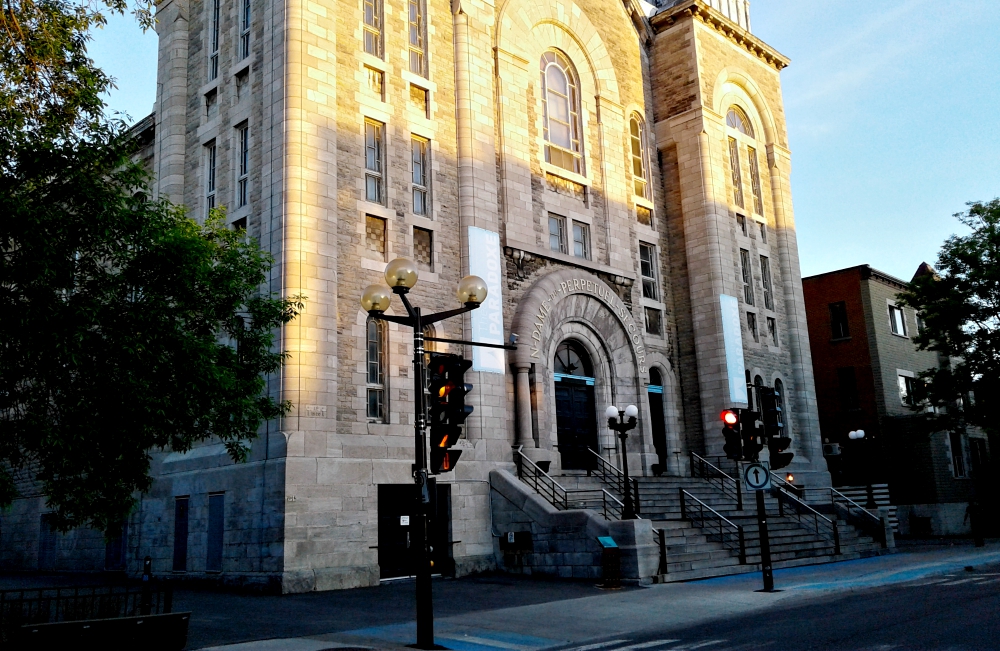 Montreal's Our Lady of Perpetual Help, a closed church that is now home to the Théâtre Paradoxe (Wikimedia Commons/Jeangagnon)