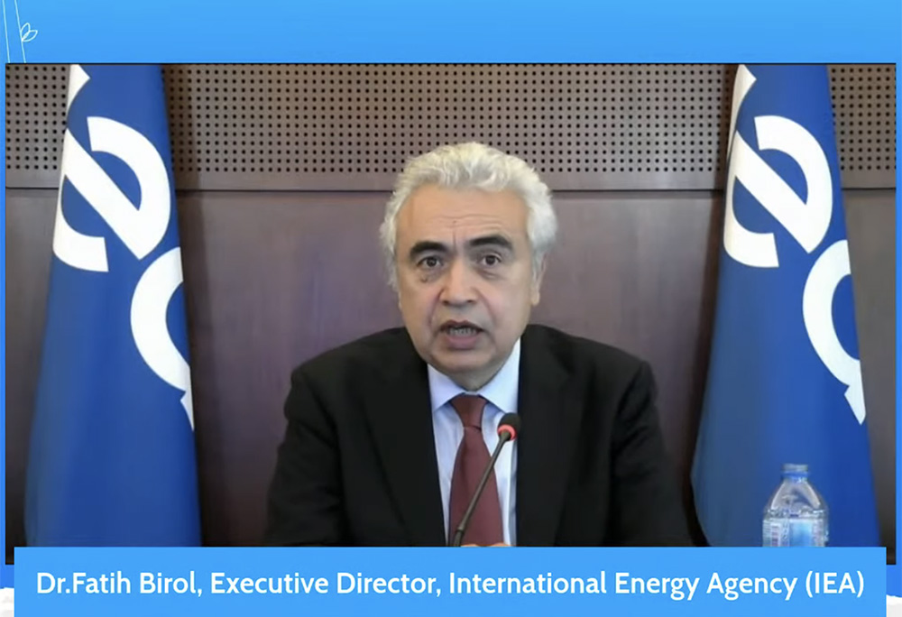 Fatih Birol, executive director of the International Energy Agency, speaks to a July 26 webinar hosted by the Global Catholic Climate Movement.