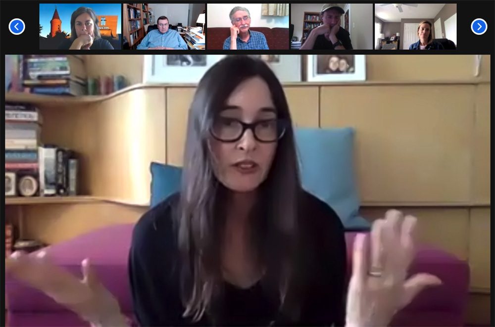 Novelist and theologian Donna Freitas speaks June 4 during a session of the College Theology Society's annual gathering. (NCR screenshot) Novelist and theologian Donna Freitas speaks June 4 during a session of the College Theology Society's annual gathering. (NCR screenshot)
