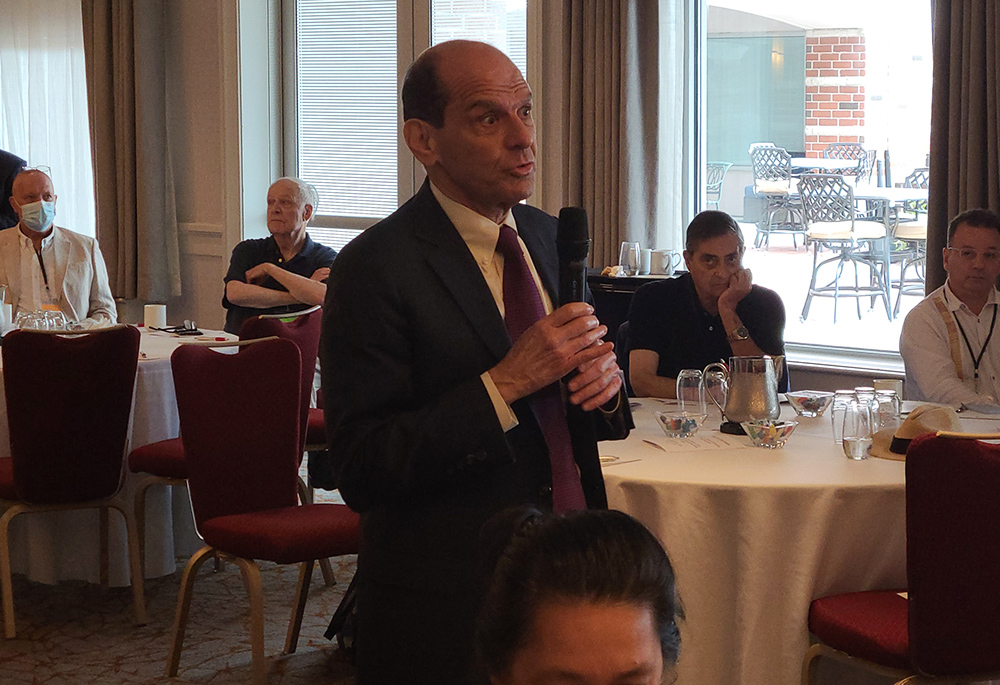 Attorney Mitchell Garabedian, who has represented scores of clergy sex abuse victims across the country, speaks during a June 4 conference in Quincy, Massachusetts, titled, "Pivot to the Future: Marking 20 Years of Confronting Clergy Sex Abuse." (NCR) Attorney Mitchell Garabedian, who has represented scores of clergy sex abuse victims across the country, speaks during a June 4 conference in Quincy, Massachusetts, titled, "Pivot to the Future: Marking 20 Years of Confronting Clergy Sex Abuse." (NCR)