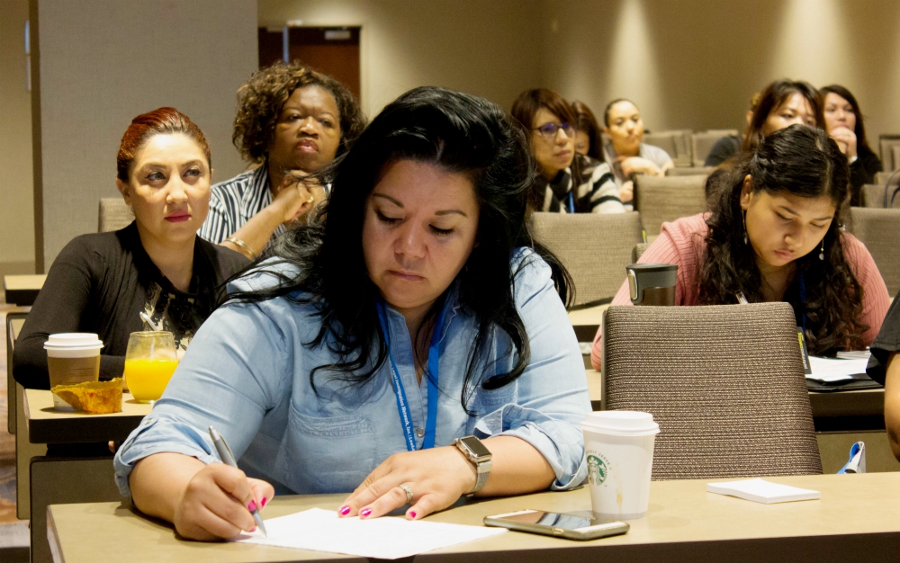 Attendees listen during a workshop at CLINIC’s 2017 Convening in Atlanta May 24. The annual gathering provides immigration law, program management and advocacy education. (Courtesy of CLINIC)