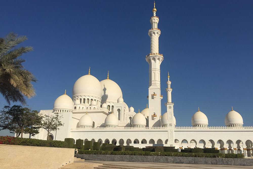 The Sheikh Zayed Grand Mosque, in Abu Dhabi, United Arab Emirates (Courtesy of Tom Gallagher)
