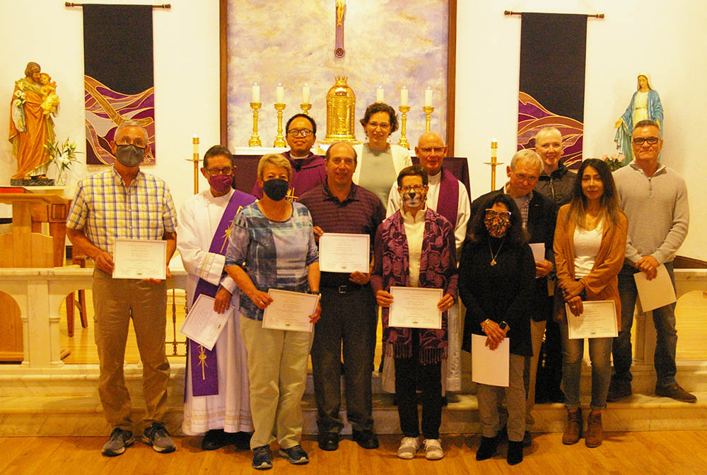 Parishioners at St. Didacus Church and School in the Normal Heights neighborhood of San Diego participated in a tree planting on Feb. 24 through a program led by the San Diego Diocese's creation care ministry. (Courtesy of Emmet Farrell)