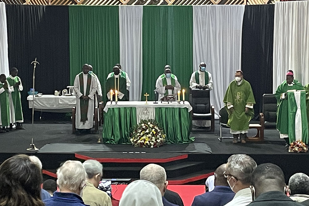 Mass is celebrated July 20 during the Pan-African Catholic Congress on Theology, Society and Pastoral Life in Nairobi, Kenya. (NCR photo/Christopher White)