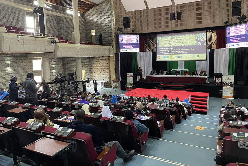 A plenary session of the of the Pan-African Catholic Congress on Theology, Society and Pastoral Life on July 20 in Nairobi, Kenya (NCR photo/Christopher White)