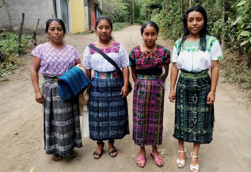 From left: Irma Hernandez and her daughters, Heidy Carmona, Maria del Rosario Carmona and Kendy Carmona in San Antonio Aguas Calientes in 2013 (Provided photo)