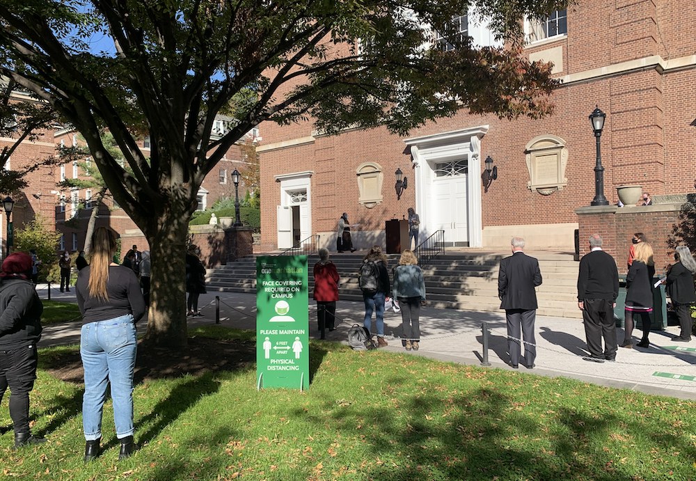 The "Post-Election Interfaith Prayer Service for Hope and Healing" is held Nov. 4 at Manhattan College in Riverdale, New York. (Kevin Glauber Ahern)